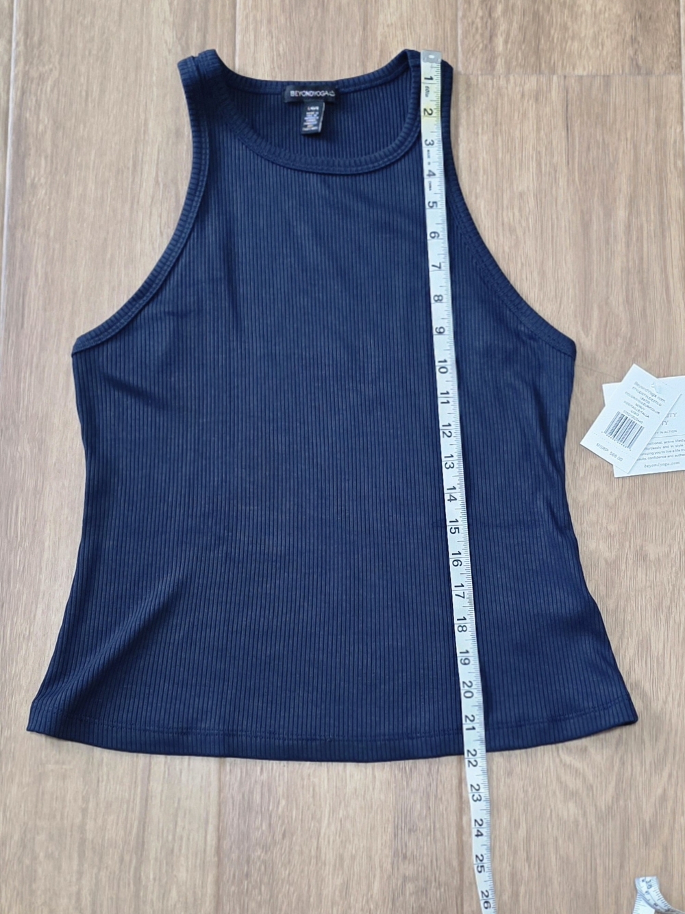 NWT Beyond Yoga Formation Tank Nocturnal Navy Size L - Picture 3 of 8